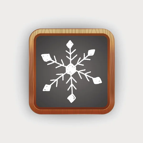 Doodle νιφάδες χιονιού — Διανυσματικό Αρχείο