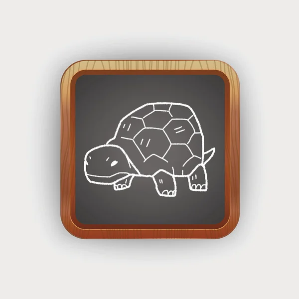 Želva doodle — Stockový vektor