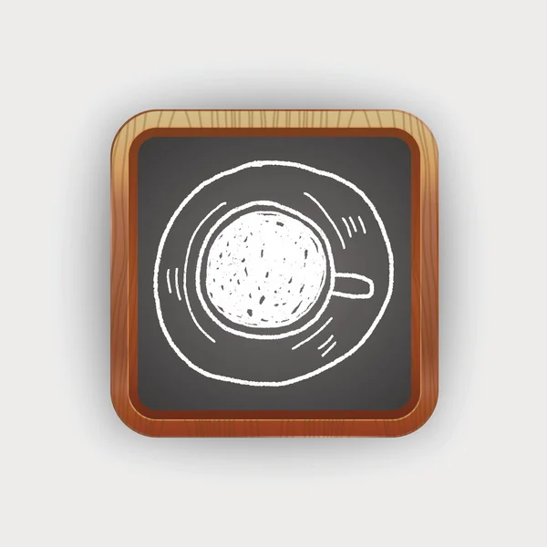 Kaffeebecher-Doodle — Stockvektor