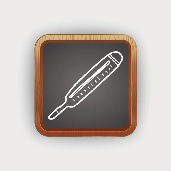 Doodle-Thermometer — Stockvektor