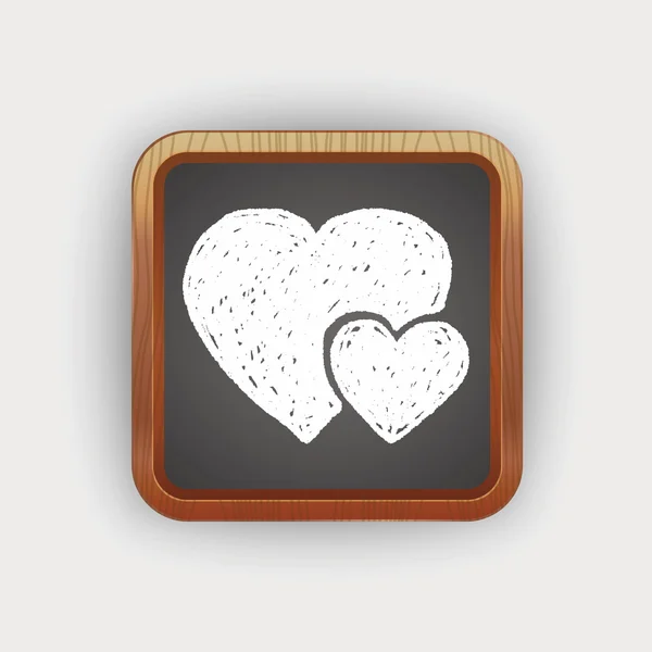 Heart doodle — Stock Vector