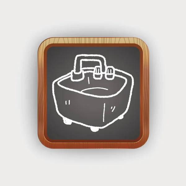 Doodle bassin d'eau — Image vectorielle