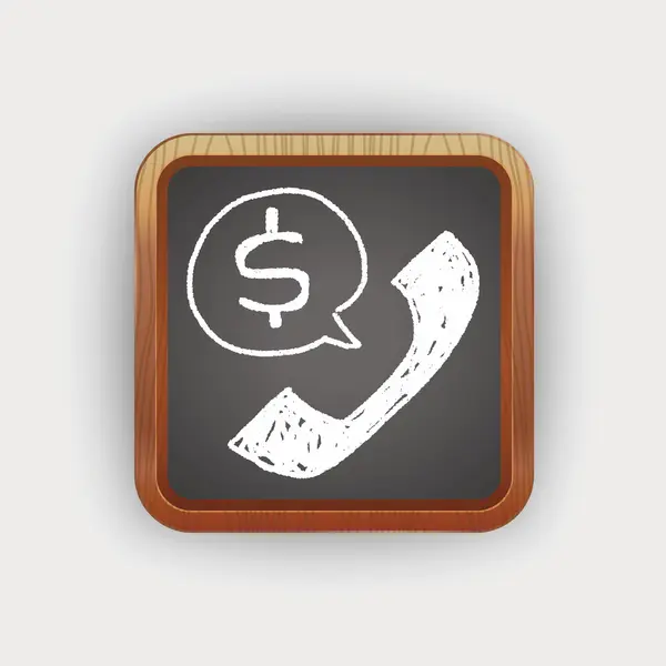 Telefoon verkoop doodle — Stockvector