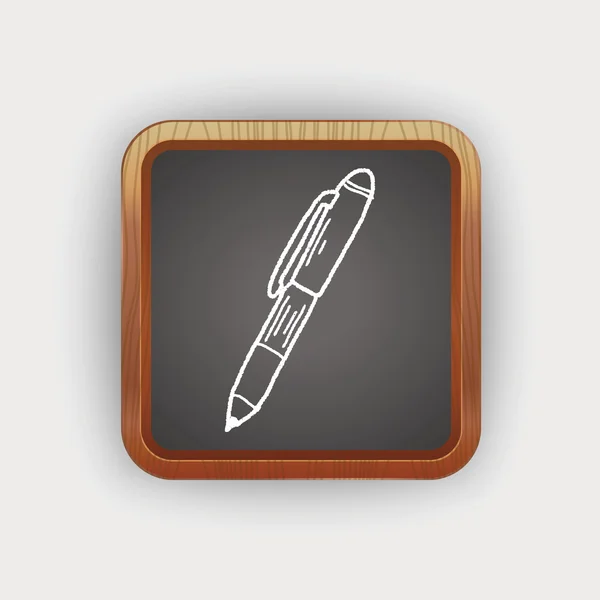 Doodle pen — Stockvector