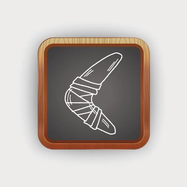 Doodle du Boomerang — Image vectorielle