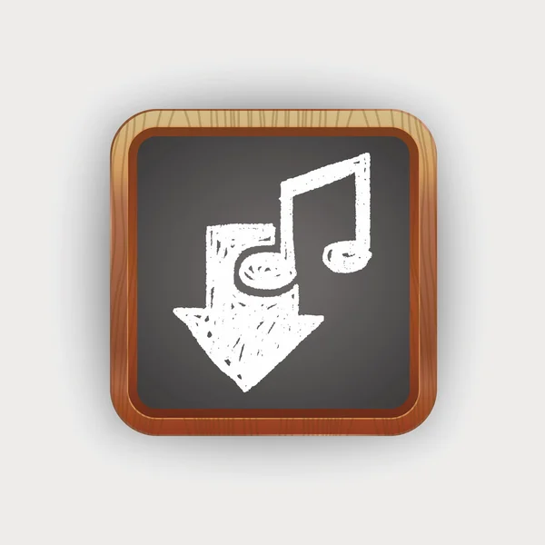 Download de música doodle —  Vetores de Stock