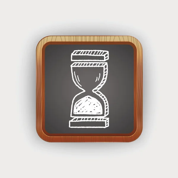 Doodle Hourglass — Stock Vector