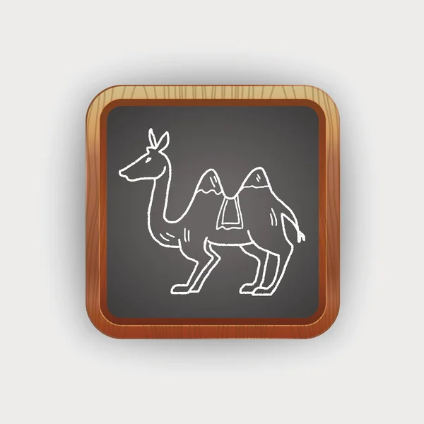 Camel doodle — Stockvector