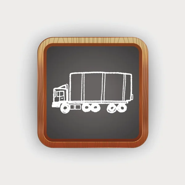 Camion doodle — Image vectorielle