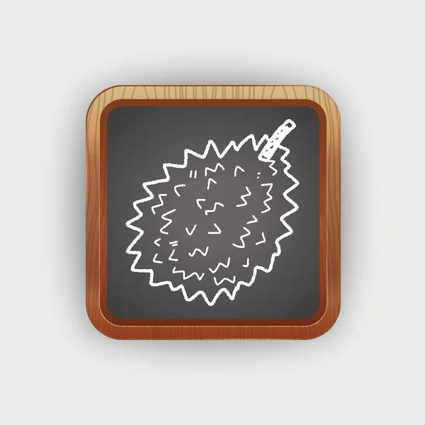 Durian doodle — Stock vektor