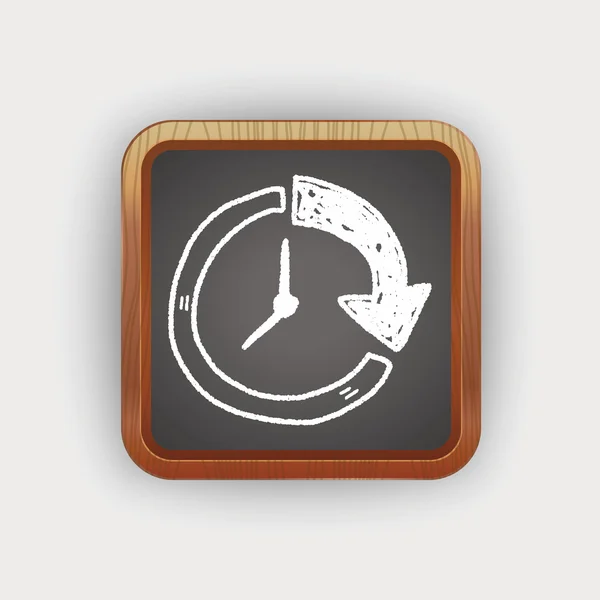 Time doodle — Stock Vector