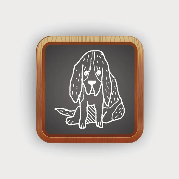Hond doodle — Stockvector