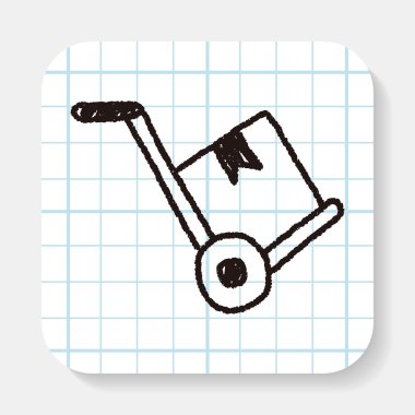 arabası doodle çizim