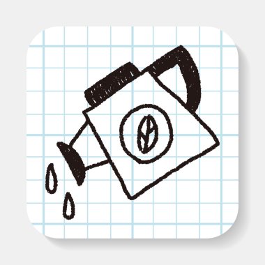 bitki waterer doodle çizim