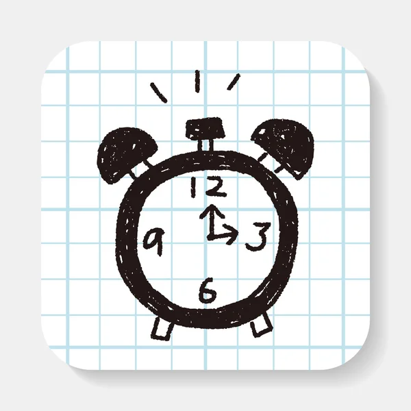 Doodle alarmu — Wektor stockowy