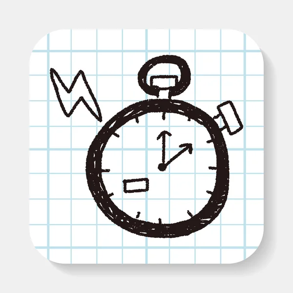 Doodle stopwatch — Stockvector