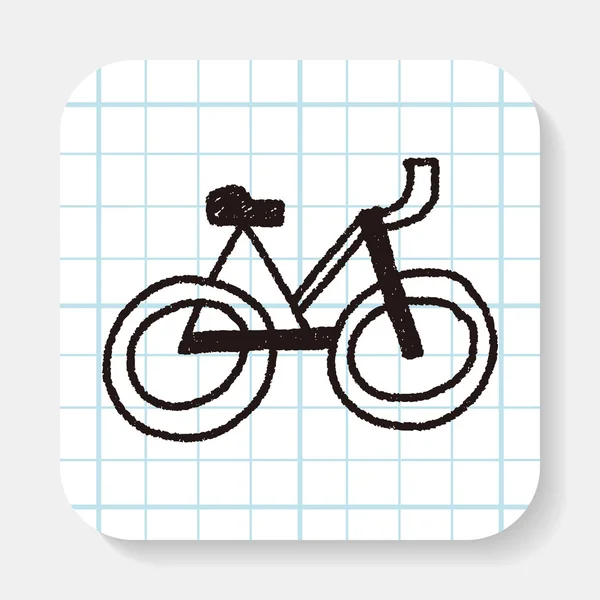 Bicicleta Doodle — Vector de stock