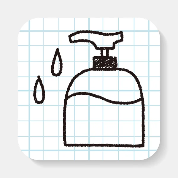 Doodle garrafa de lavagem —  Vetores de Stock