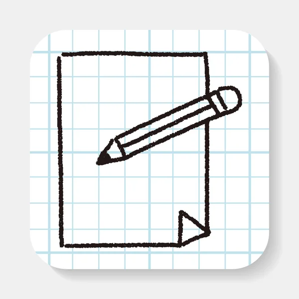 Documento do doodle — Vetor de Stock