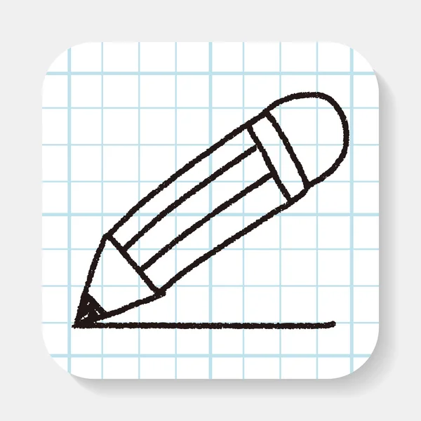 Ceruza Doodle — Stock Vector