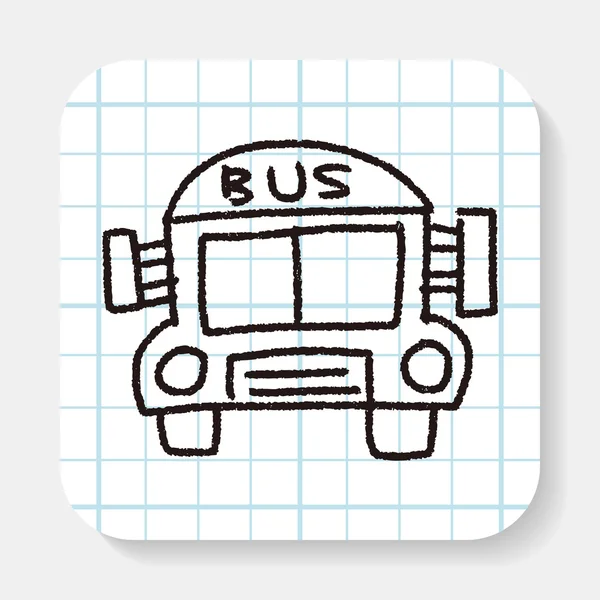 Dibujo garabato autobús — Archivo Imágenes Vectoriales