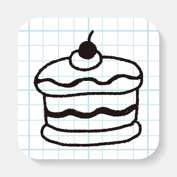 Čmáranice dort — Stockový vektor