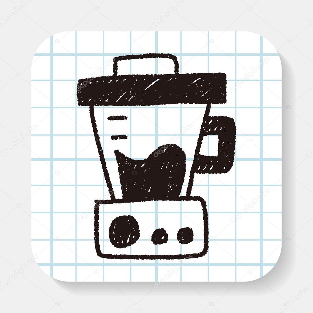 juicer doodle drawing — Stock Vector © hchjjl 82428226