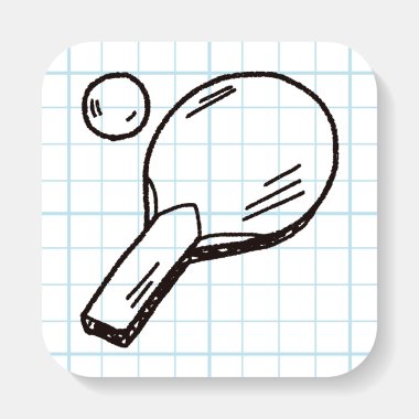 Masa Tenisi doodle