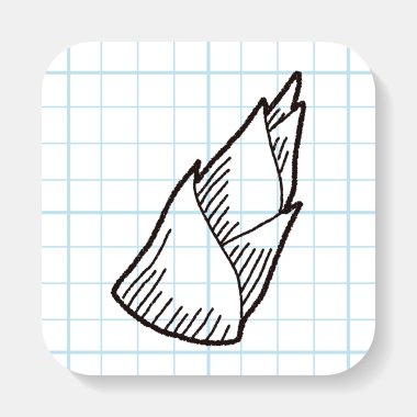 Bambu sürgün doodle