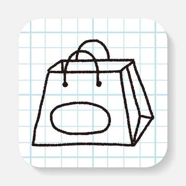 Doodle tas — Stockvector