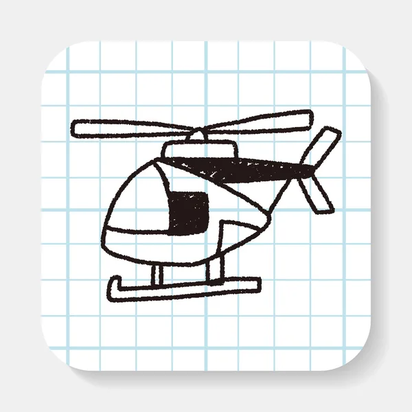 Doodle Helicopters — Stock Vector