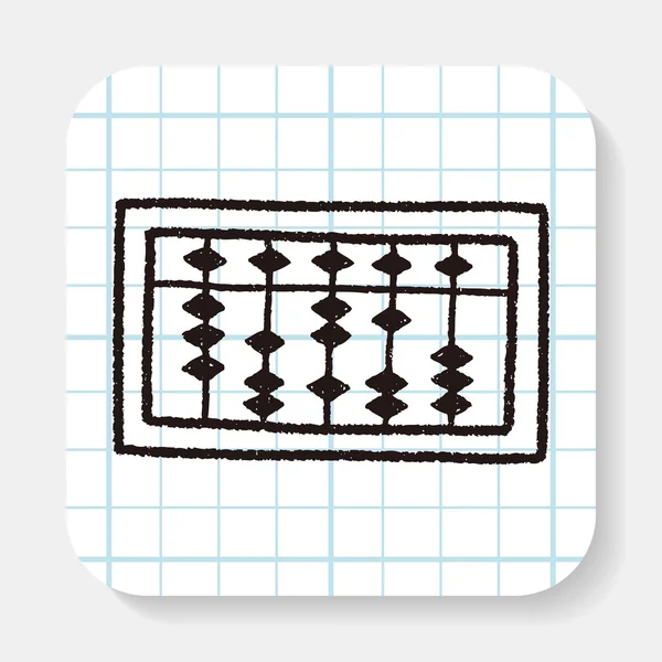 Doodle abacus — Stockvector