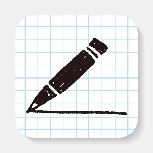Doodle tužka — Stockový vektor