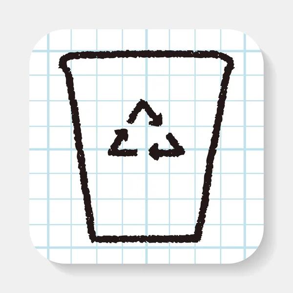 Doodle ανακύκλωση — Διανυσματικό Αρχείο