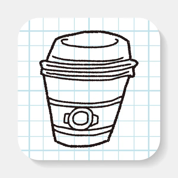 Doodle Coffee — Stock Vector