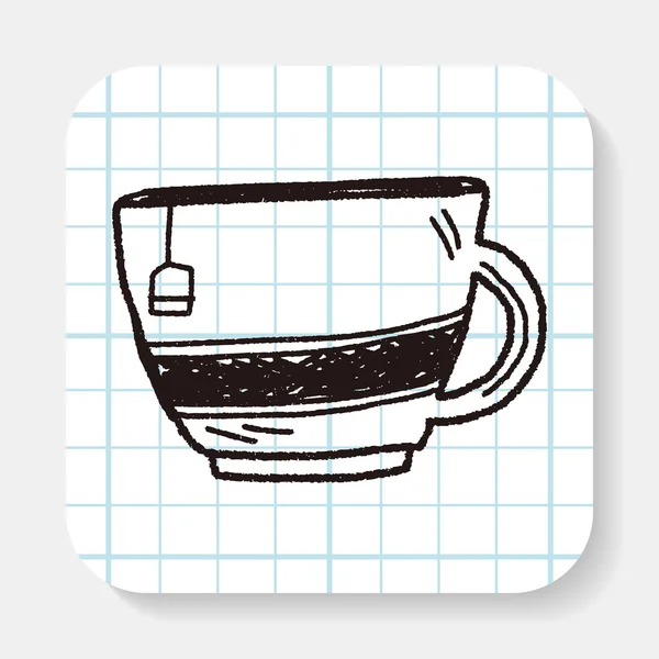 Doodle Tea — Stock Vector