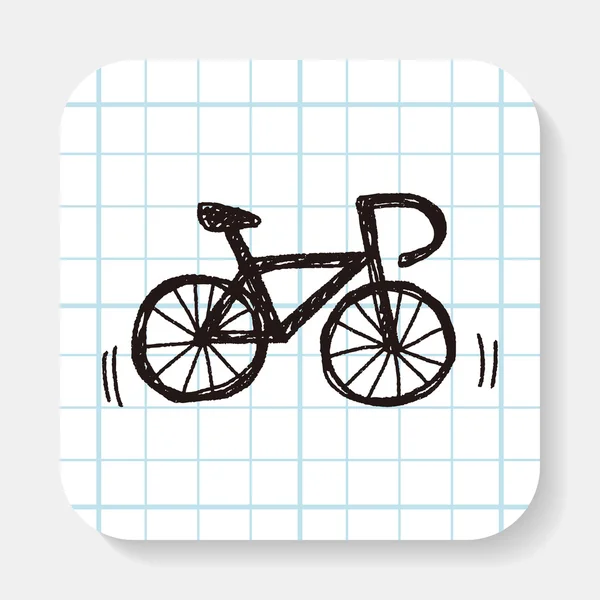 Bicicleta Doodle — Vector de stock