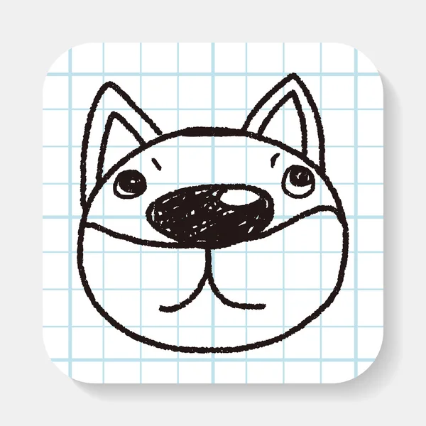Doodle hond — Stockvector