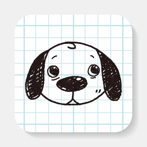 Doodle hond — Stockvector
