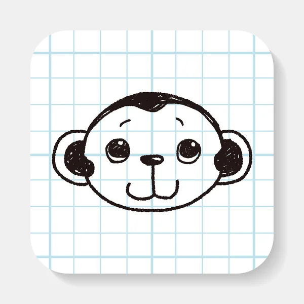 Scimmia Doodle — Vettoriale Stock