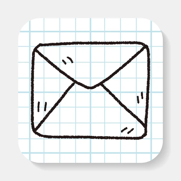 Doodle mail — Stock vektor