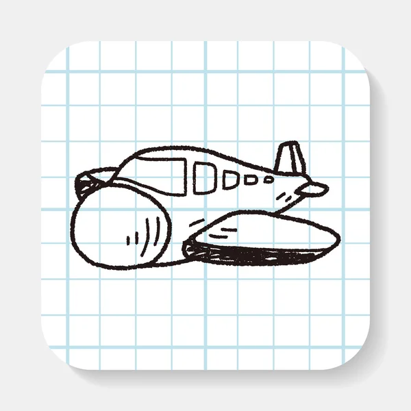 Avión Doodle — Archivo Imágenes Vectoriales