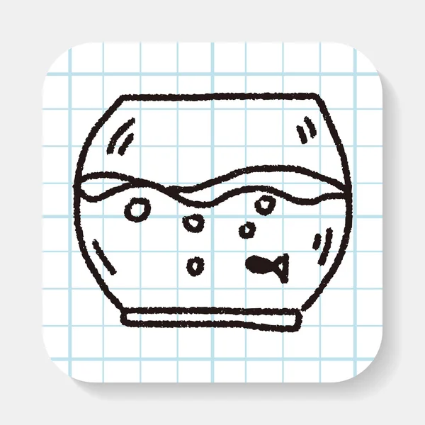 Doodle pet ryby — Stockový vektor