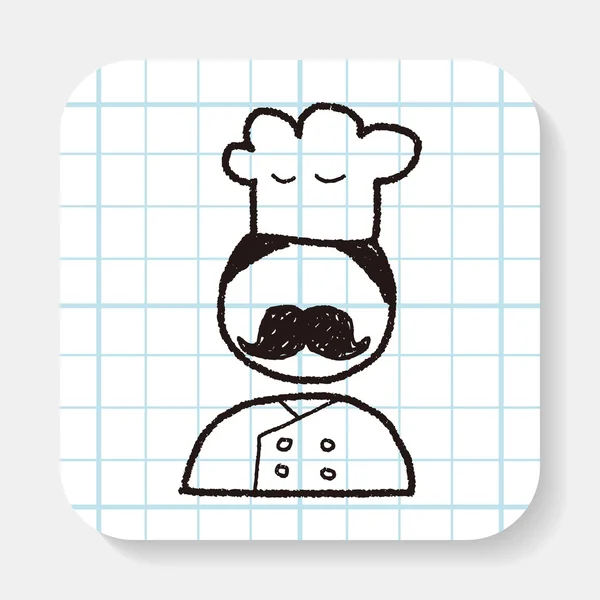 Chef doodle — Image vectorielle