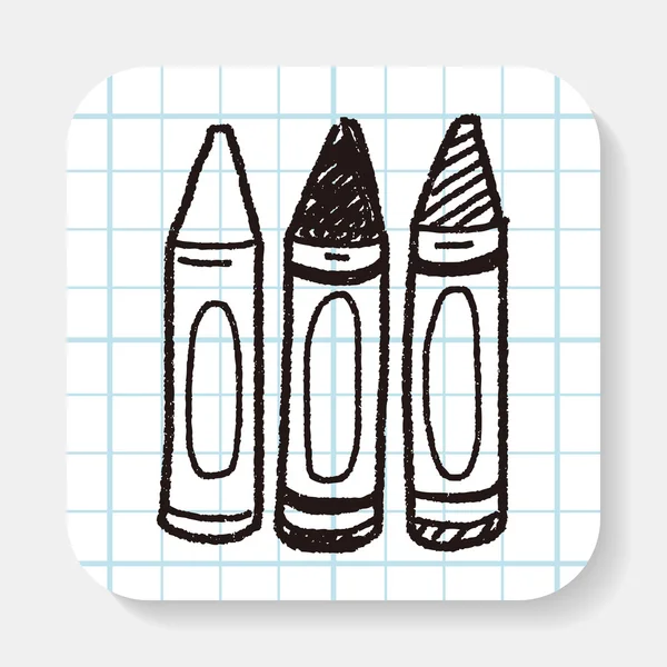 Crayon Doodle — Vetor de Stock