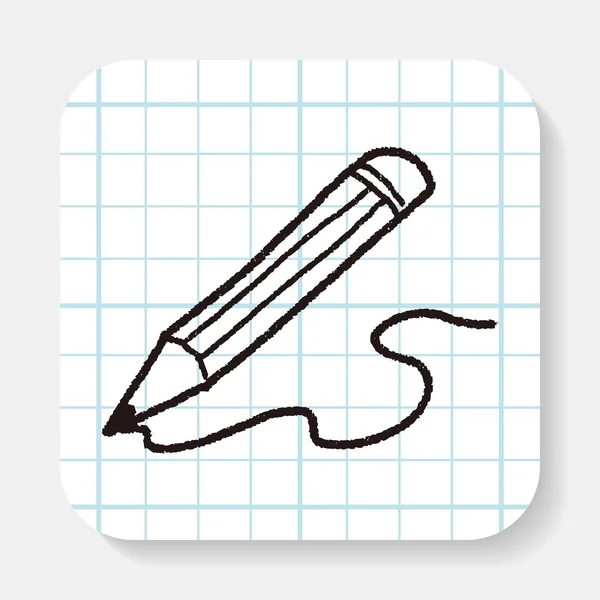 Doodle ołówek — Wektor stockowy