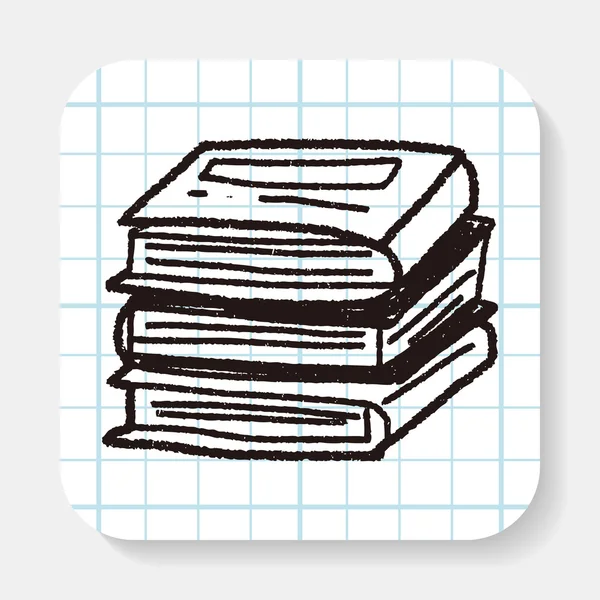 Doodle kniha — Stockový vektor