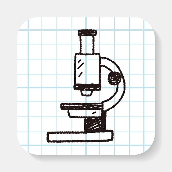 Microscope Doodle — Image vectorielle