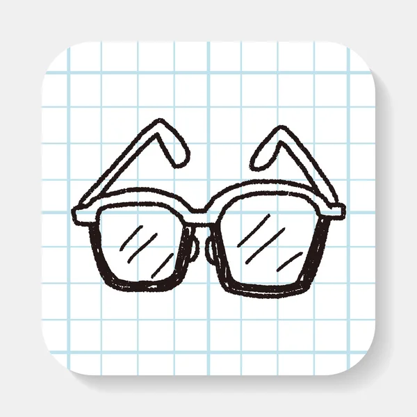 Lunettes Doodle — Image vectorielle