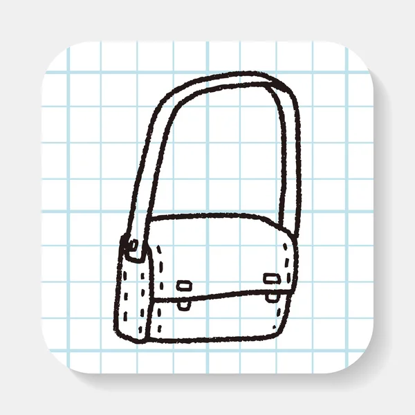 School bag doodle — Stock Vector
